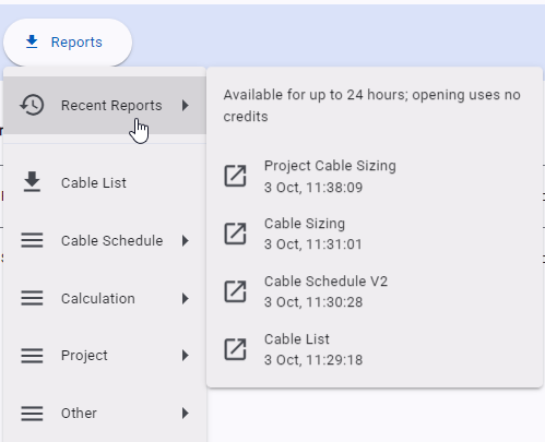 Opening Recent Reports