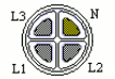 Multicore cable without metallic sheath or shield.